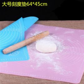 Extra Large Silicone Baking Mat for Pastry Rolling with Measurements, Liner Heat Resistance Table Placemat Pad Pastry Board, Reusable Non-Stick Baking Mat, Assorted Colors