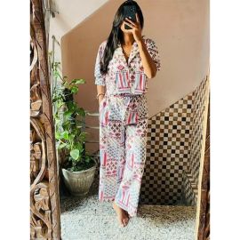 Jaipuri Printed Co-Ord Set For Women